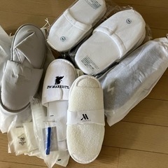 高級ホテルのスリッパいろいろの画像