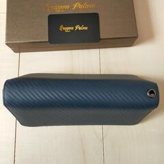 カーボンレザー長財布 ネイビーの画像