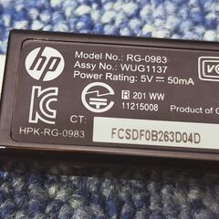 【⑤】HP ワイヤレスキーボード ワイヤレスマウス USBドングルセット 無線 KG-1061 MG-0982 RG-0983 パソコンの画像
