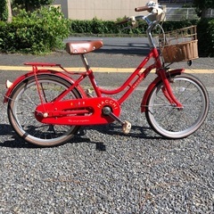 【値下げしました】子供用自転車　18インチ　赤　HACCHI