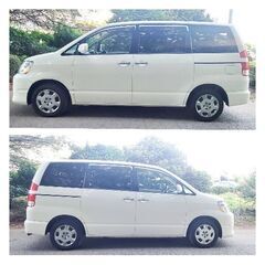 ♪トヨタノア-/グレードＸリミテッド/♪車検R６/06月まで♪ ナビ/ ETC/♪バックモニター♪アルミ/キーレス/♪両側パ-ワスライドドア♪/純正ドアバイザー/♪ の画像