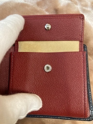FUJITAKAフジタカ　小銭入れ有二つ折り財布　本革ブライドルレザー　メンズ