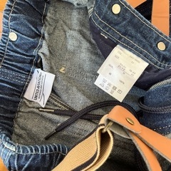 サスペンダー付きパンツ　メンズMの画像