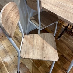 ダイニングセット3点　テーブル・イス2脚セットの画像