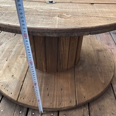 ⑩★サイドテーブル・コーヒーテーブル等★電線ドラム・ケーブルドラム・木製ドラムの画像