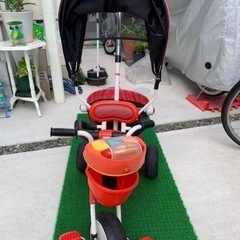 三輪車　手押し棒付き