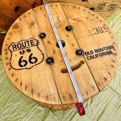 ③電線ドラム・ケーブルドラム・木製ドラム/ガーデニング/キャンプ/多肉/DIYの画像