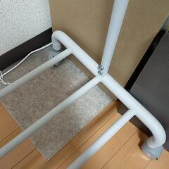 無印良品 スチールパイプハンガーラック シングル　旧タイプの画像