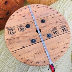 電線ドラム・ケーブルドラム・木製ドラム/ガーデニング/キャンプ/多肉の画像