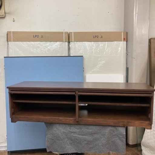 S251 ☆ 関家具 ローボード テレビ台 ダークブラウン アンティーク風