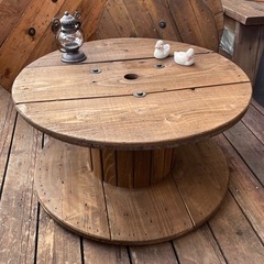 ⑩電線ドラム・ケーブルドラム・木製ドラム/ガーデニング/キャンプ/多肉/DIYの画像