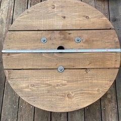 ⑩電線ドラム・ケーブルドラム・木製ドラム/ガーデニング/キャンプ/多肉/DIYの画像