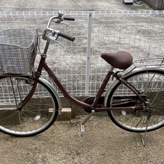 26インチ自転車　数回のみ走行