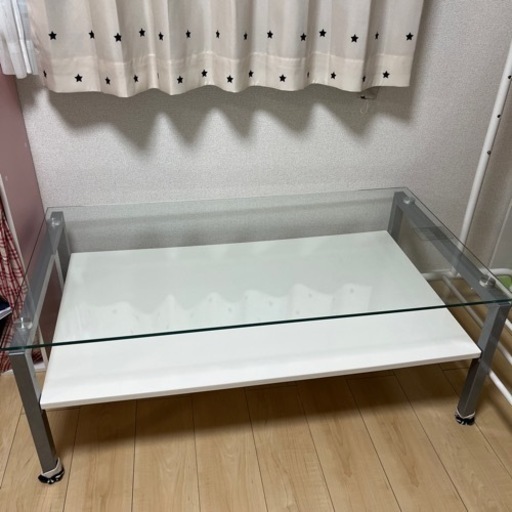 ガラス　ローテーブル