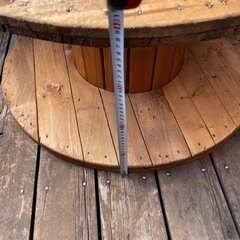 ⑪電線ドラム・ケーブルドラム・木製ドラム/ガーデニング/キャンプ/多肉/DIY の画像