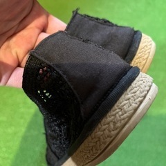 レース　黒 靴　シューズ　レディースの画像