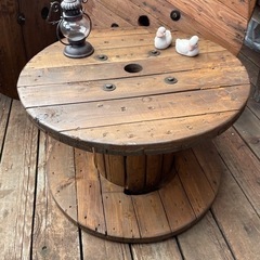 ⑧★ガーデニングテーブル・コーヒーテーブル等★電線ドラム・ケーブルドラム・木製ドラムの画像