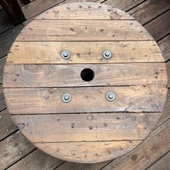 ⑧★ガーデニングテーブル・コーヒーテーブル等★電線ドラム・ケーブルドラム・木製ドラムの画像