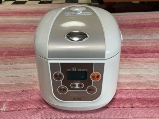 【リサイクルサービス八光】2018年製　炊飯器 BONABONA ホワイト BK-R60-WH [3.5合 /マイコン]