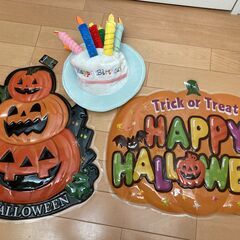 ハロウィングッズと帽子