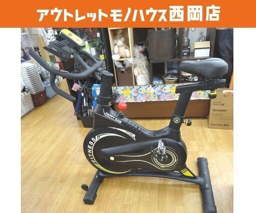 フィットネスバイク HAPPY GAM エアロバイク インドアスポーツ スピニングバイク トレーニング 西岡店