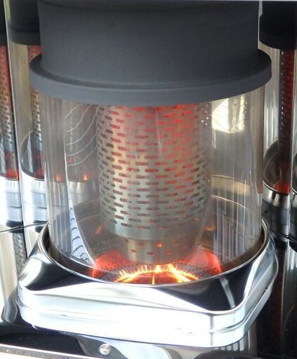北海道 千歳市/恵庭市 動作品 SUNPOT/サンポット 煙突式石油ストーブ ハイブリッドカベック KSH-7011RC T 2021年製 木造18畳/コンクリート29畳