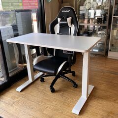 【中古】電動式　昇降デスク　ゲーミングデスク　FLEXISPOT