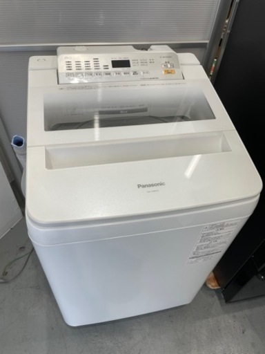 【美品】Panasonic パナソニック 全自動洗濯機 8kg 2018年製 泡洗浄 エコナビ 簡易乾燥機能 NA-FA80H5 縦型洗濯機 取説付き 動作品