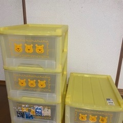 【中古】プーさん収納ケースの画像