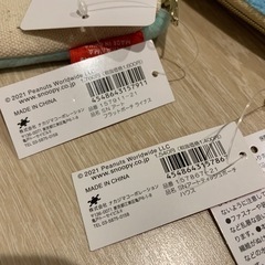 スヌーピー フラットポーチ ティッシュポーチ セット の画像