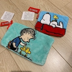 スヌーピー フラットポーチ ティッシュポーチ セット 