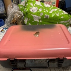 BBQコンロとヒノキ 桧 焚き火の画像