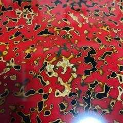 津軽塗り(丸盆)2の画像