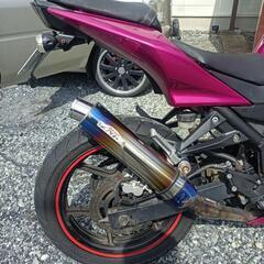 ＺＮＩＣ スリップオンマフラーNinja250Rから取り外し