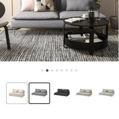 美品】 ソファ IKEA ソーデルハムン 3人掛けソファー グレー