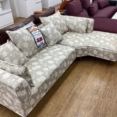 KI-34【新入荷 アウトレット】ユーロコンフォート 花柄 カウチソファ2 