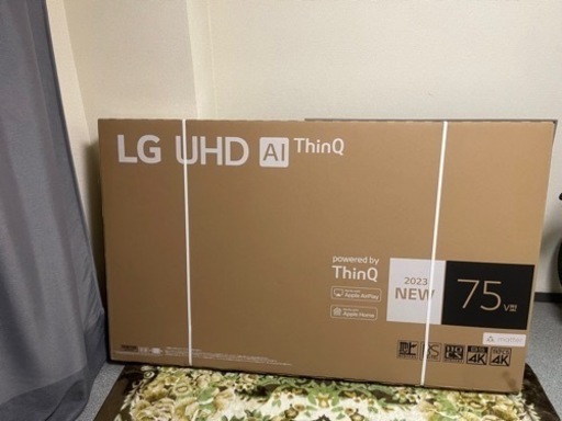 LG 4Kテレビ　LG75UR7500PJC 新品未使用品　5年保証付