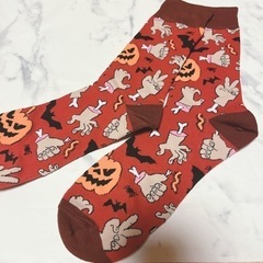 フリーサイズ‼️メンズ 靴下 ハロウィン 暖かグッズ 秋冬 ソックスの画像