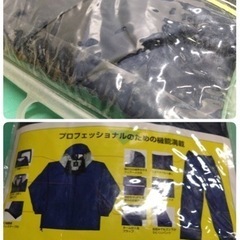 ● #3400 匠 TAKUMI 究極のワーキング レインウエア プロフェッショナル Lサイズ ネイビー 男女兼用 雨ガッパ カッパ 未使用品 ①の画像
