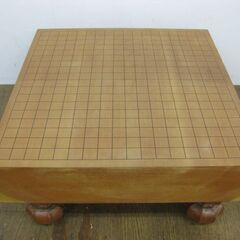 脚付き 囲碁盤 桂 42.5cm×45.5cm×高さ21.5cm 厚さ8cm ＆ 碁石 白170個 黒170個 セット の画像
