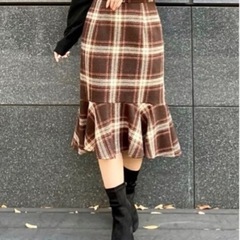 31 Sons de mode チェック柄マーメイドスカート