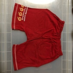 95cm 短パン 綿100% 赤系の画像