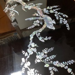 中国家具 螺鈿細工 螺鈿テーブル