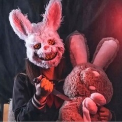 ハロウィン　コスプレ 大人 ホラー マスク うさぎ リアル 怖す...