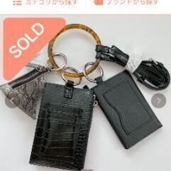 新品未使用3連プラリングマルチショルダー スマホケース コインケース カードケース の画像