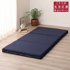 【超美品】ニトリ マットレス ダブル 点で支える高反発敷布団 ニ...