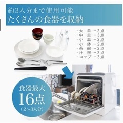 給水式 小型食洗機 ホビナビの画像