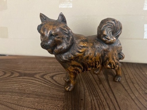犬の置物　純銅製品
