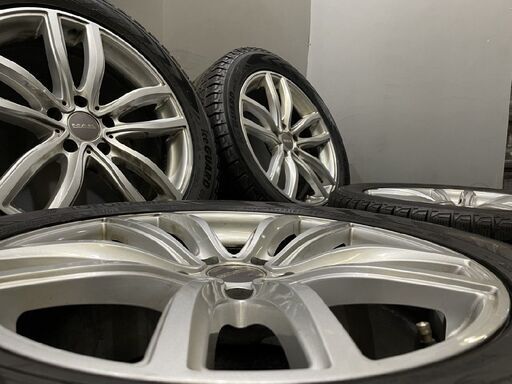 【YOKOHAMA ice GUARD G075 255/50R19】スタッドレス【MAK FAHR ファー 19インチ 8.5J5HPCD120+43】バリ溝 BMW/F15 X5/F16 X6等　(TG086MY)