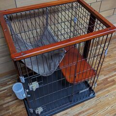 キャットケージ　I LOVE PETS　猫　2段　ケージの画像